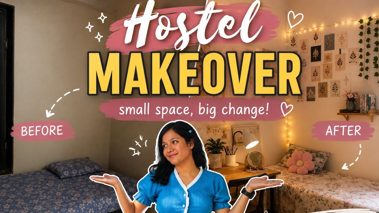 Hostel makeover 🌷💫