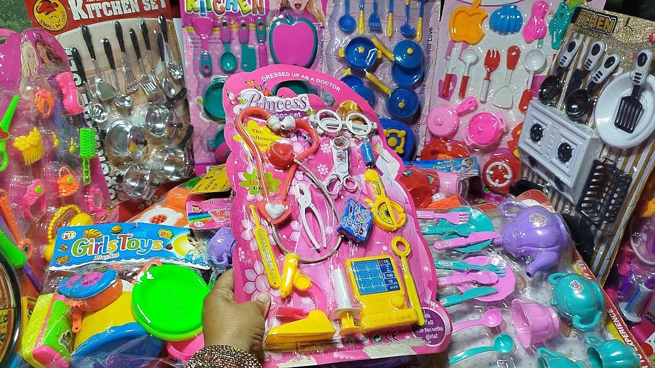 4 minutes satisfying unboxing with modern kitchen set toys | ASMR video
