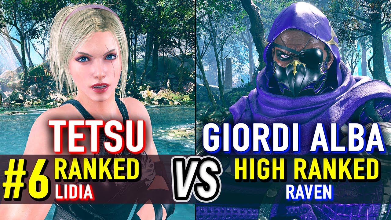 T8 🔥 TETSU (#6 Ranked Lidia) vs GIORDI ALBA (High Ranked Raven) 🔥 Tekken 8 High Level Gameplay