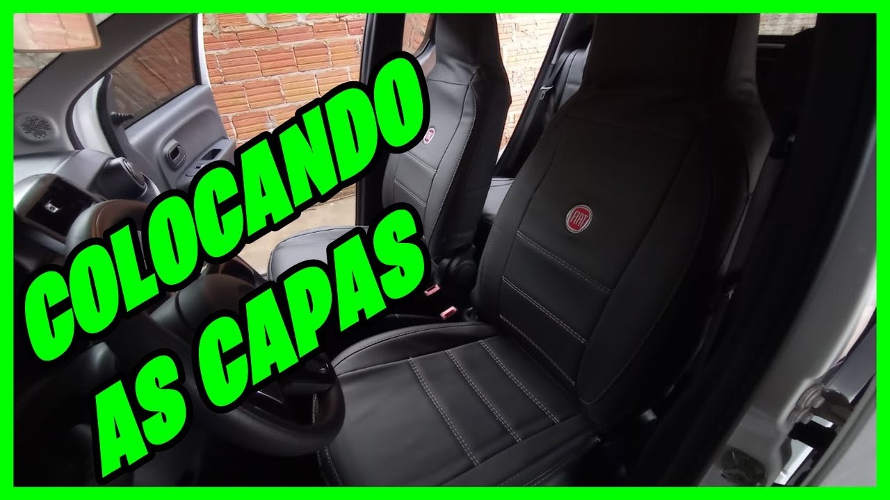 COLOCANDO AS CAPAS NOS BANCOS DO FIAT MOBI