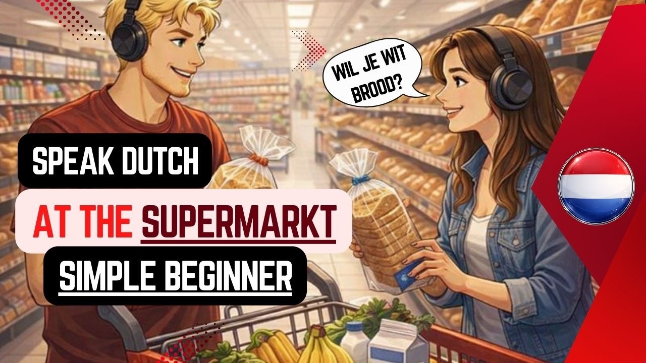 Dutch Speaking Practice for Beginners | Supermarket Shopping & Paying (A1 Level)