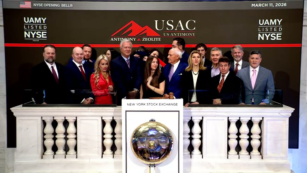 The NYSE welcomes U.S. Antimony to ring the Opening Bell. (NYSE: UAMY)