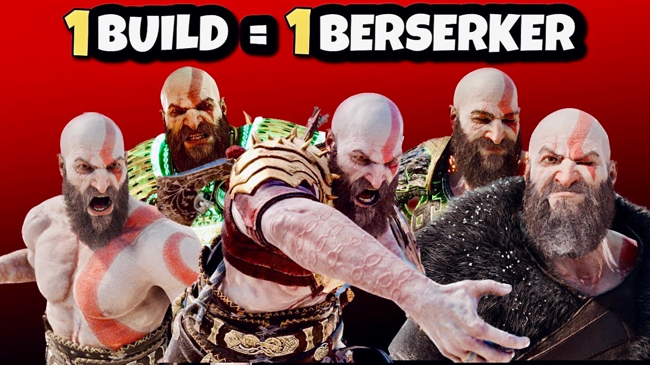 Destroying Every Berserker One Build At The Time - God Of War Ragnarök Best Builds - NG+ GMGOW