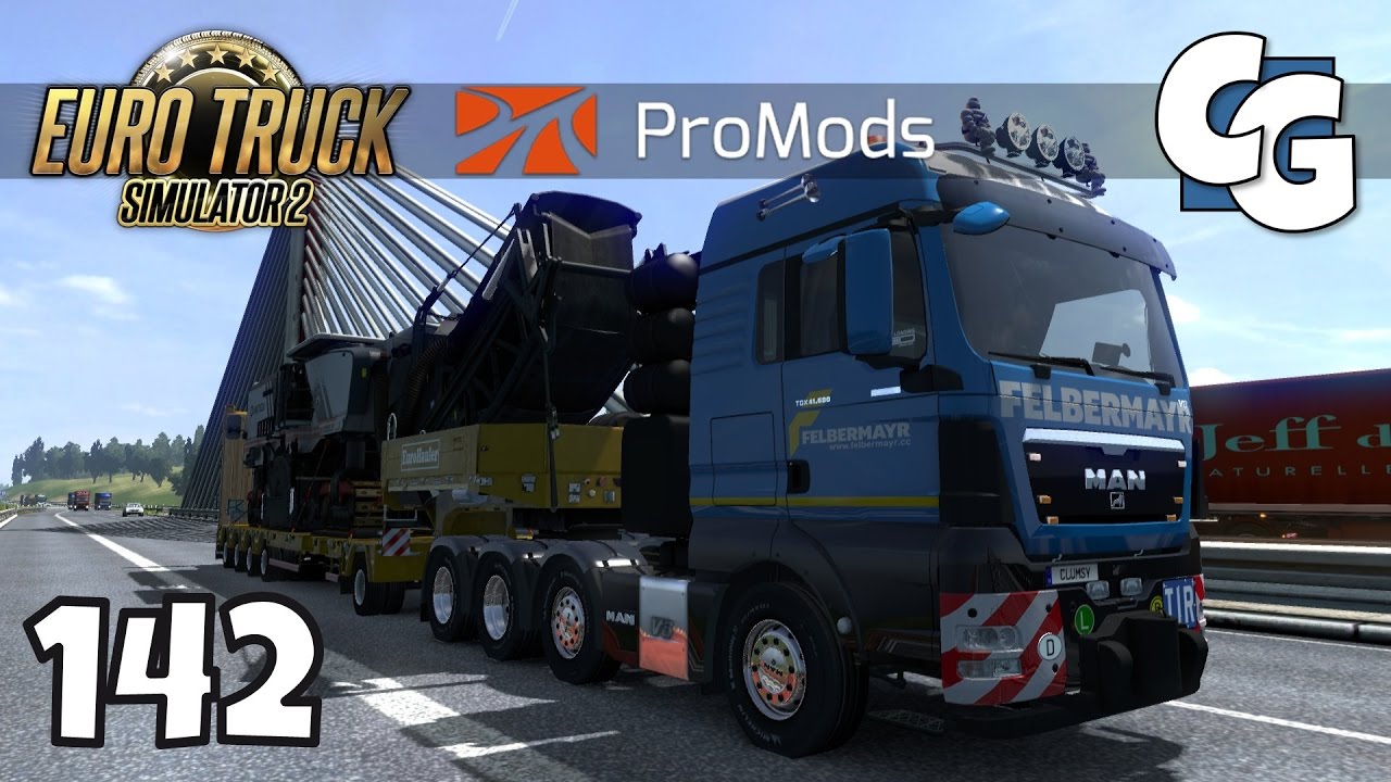 Euro Truck Simulator 2 - Ep. 142 - Heavy Haul - Asphalt Miller - ETS2 ProMods 2.16 Gameplay