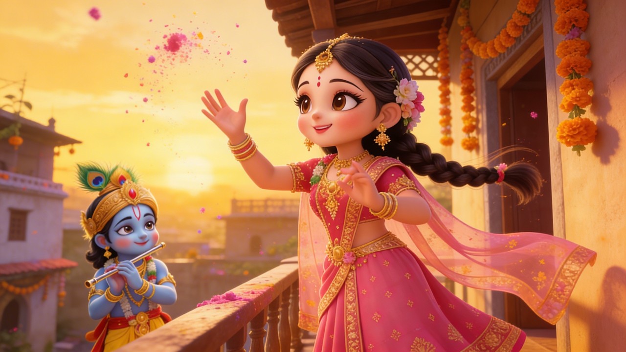 Radha Gori Gori Part 2 | The Untold Divine Holi of Radha Krishna in Vrindavan 🌸 #vrindavanholi