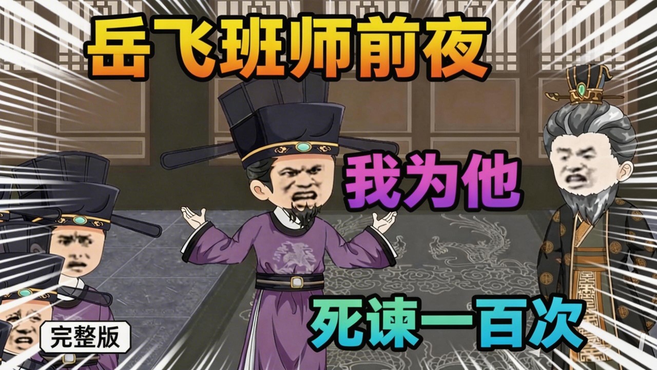 【一口气看完】我一个翰林学士，竟当朝撞柱死谏，连撞三次血溅金銮殿，只因我有个奇葩系统，死的越快复活越快，18个分身轮流送……#夜一漫谈 #岳飞班师前夜，我为他死谏一百次