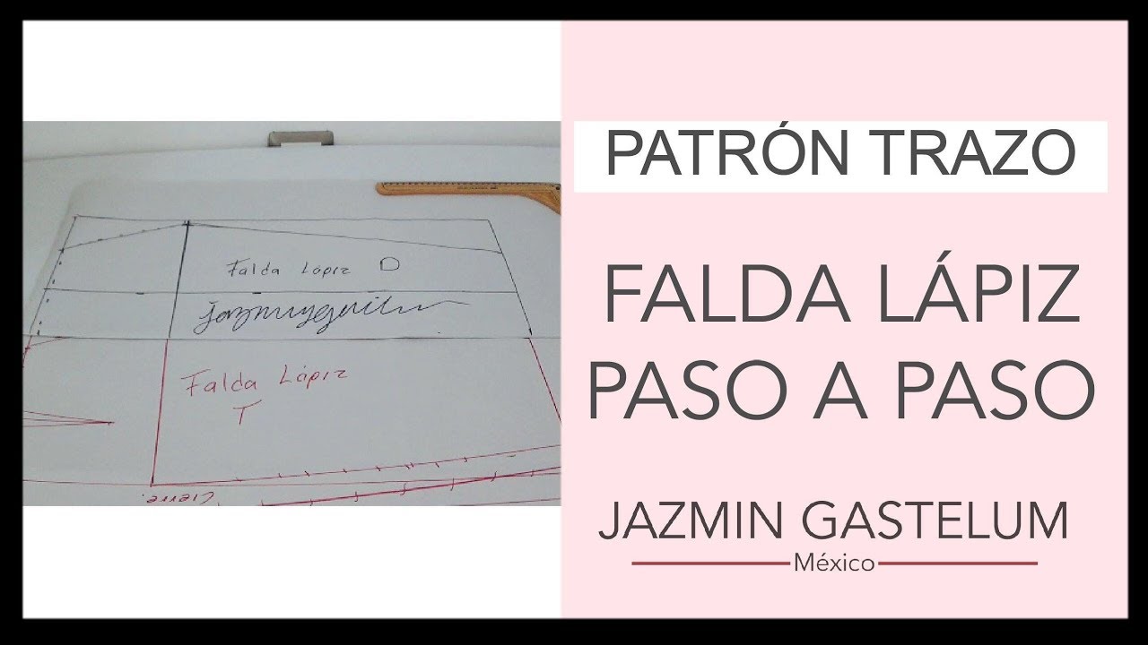 Patrón Trazo Falda Lápiz Paso A Paso