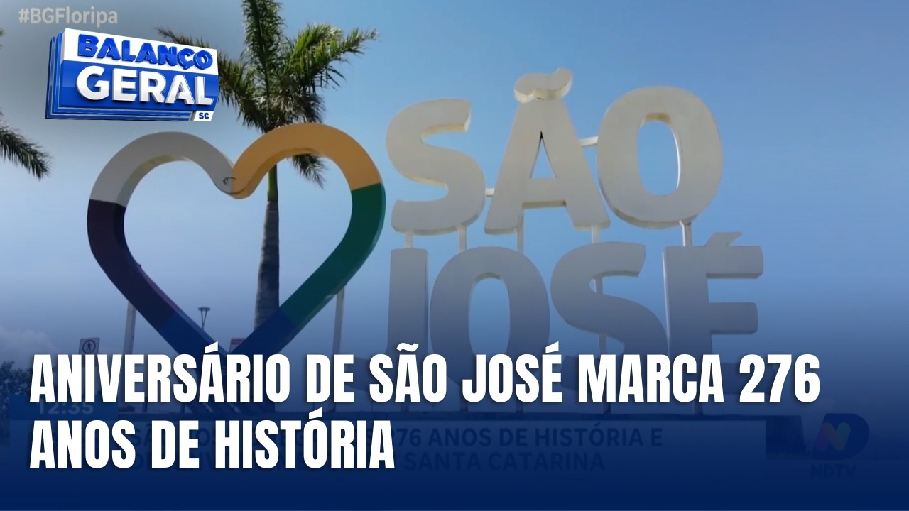 São José celebra 276 anos com história e crescimento em Santa Catarina