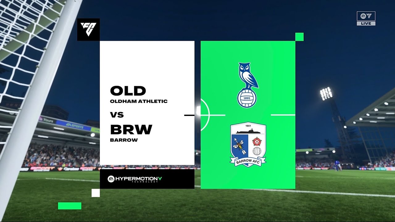 EA Sports FC 26 | Oldham Athletic vs Barrow - EFL League Two | Gameplay PS5
