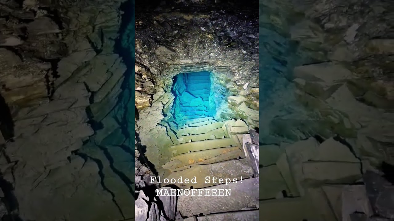 FLOODED MINE STEPS #urbex #Maenofferen #underground #mines #mining