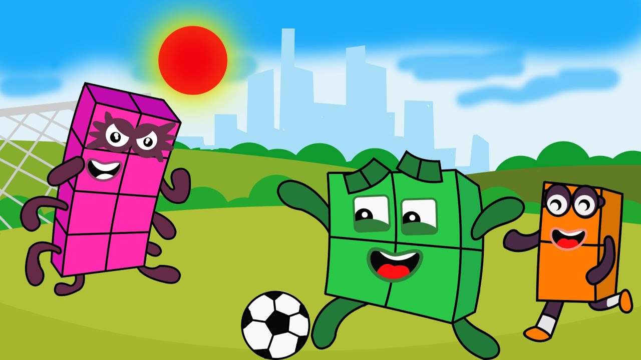 OMG The excitement Of Octoblock Playing Soccer Numberblocks Fanmade Coloring Story