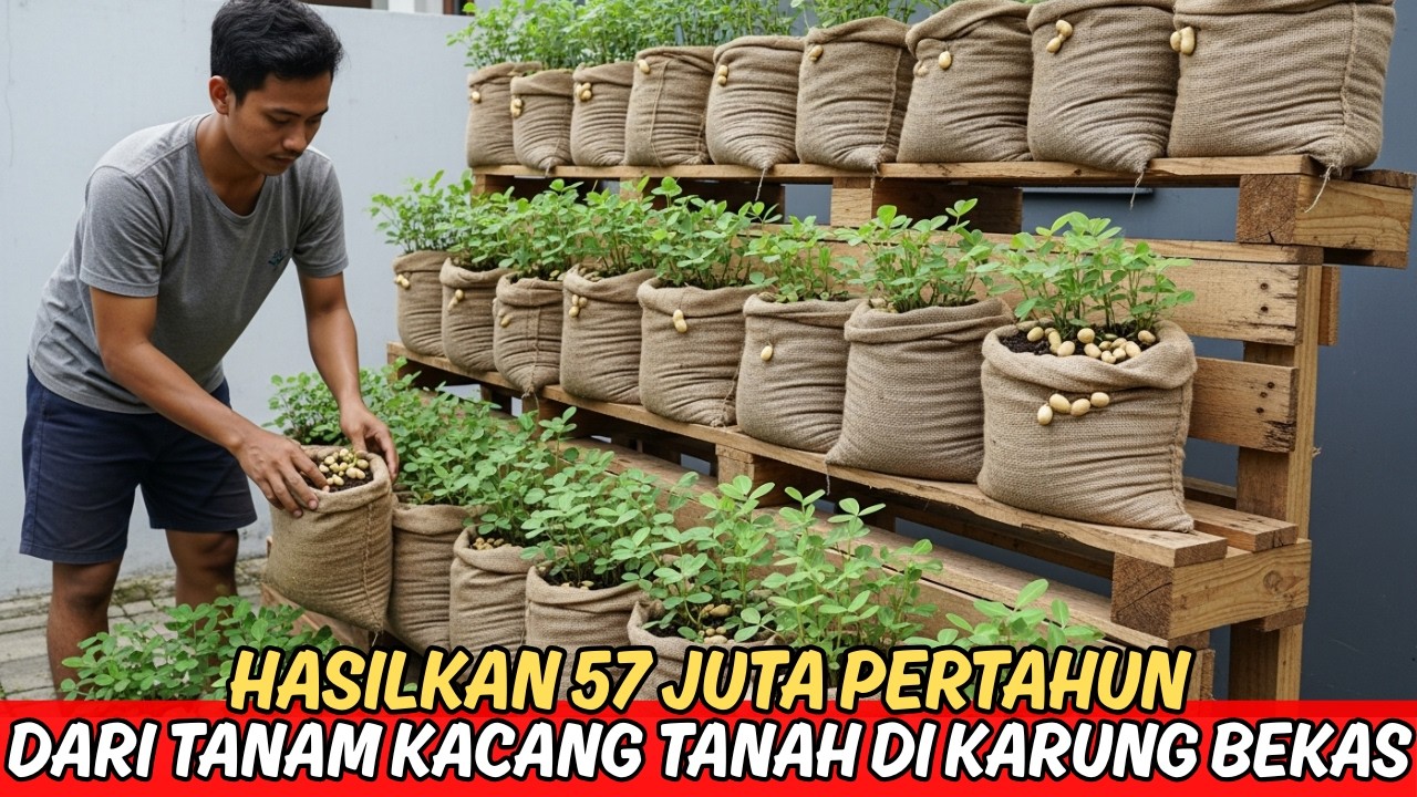 Luar Biasa‼️Usaha Kacang Tanah di Karung Bekas ‼️ Modal Kecil, Hasil Tembus Rp57Juta per Tahun..