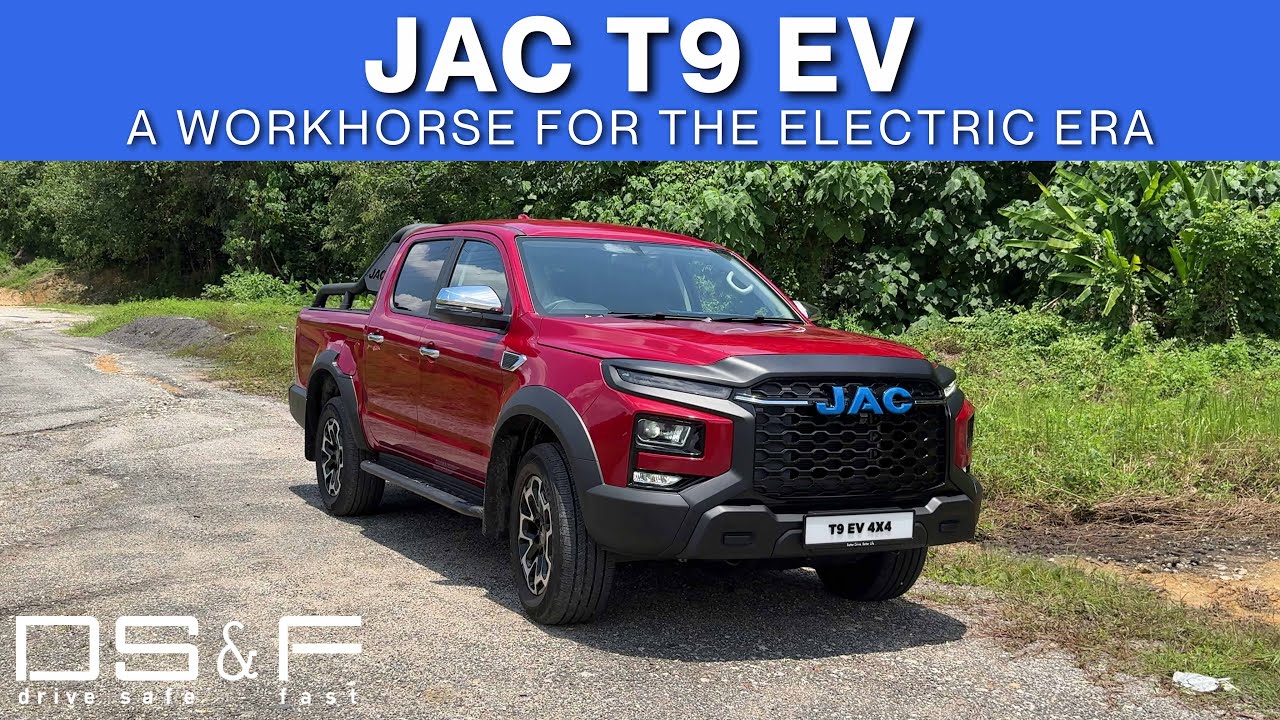 JAC T9 4x4 Electric Pickup Truck Drive Review