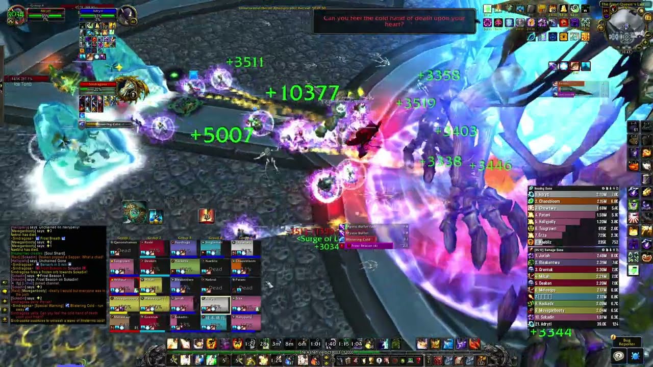 Sindragosa 25m (ICC PTR) - Holy Priest POV (random pug 11% wipe)
