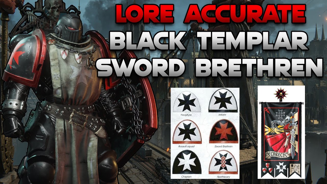 How to Build a LORE ACCURATE Black Templar Sword Brethren - Space Marine 2