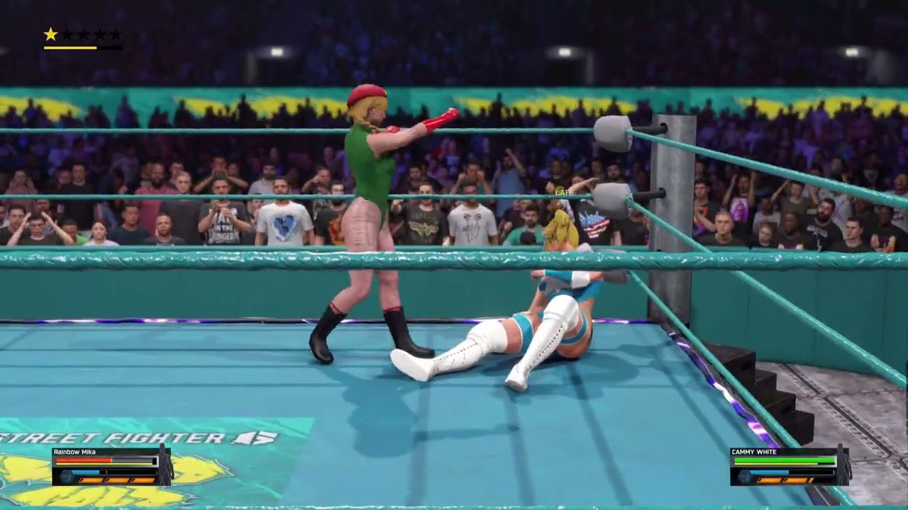 WWE 2K25: R.Mika Vs Cammy (Low blow match)