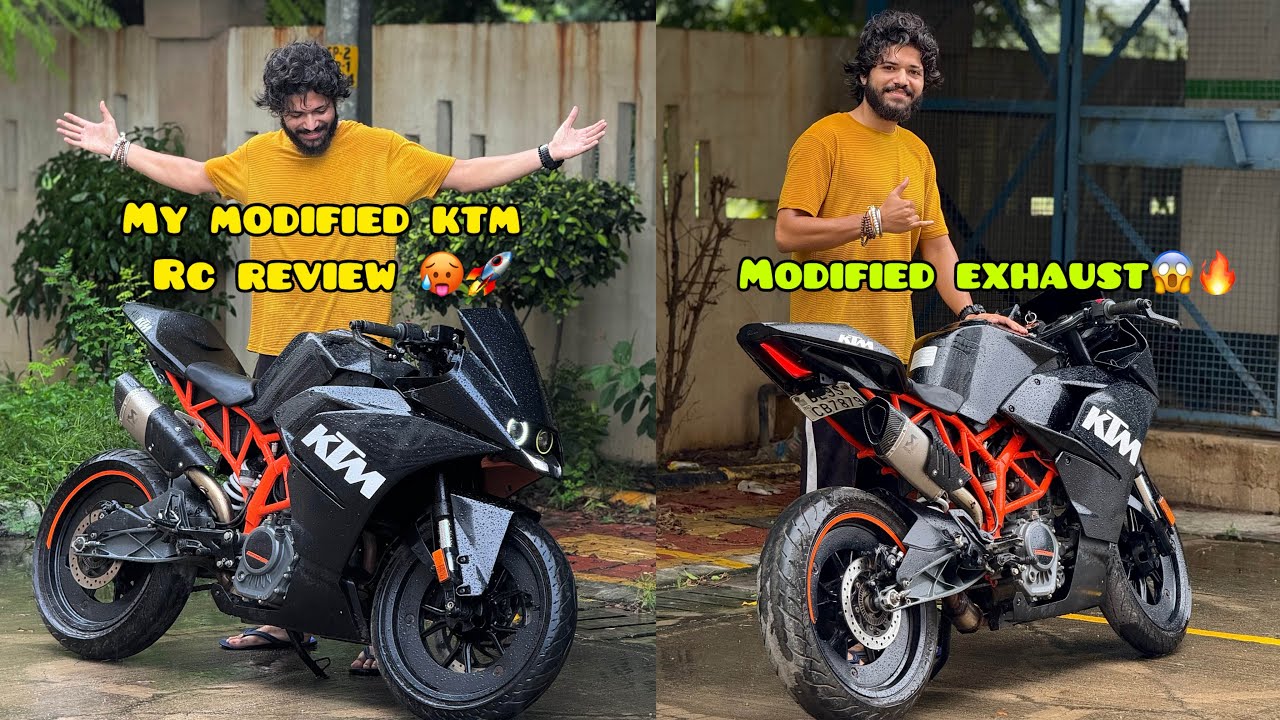 My modified ktm rc 390 ownership review 🥵🚀 modified loudest exhaust 😱🔥