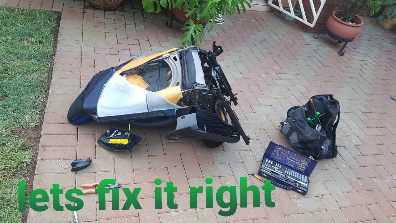 Fixing my broken fiat grande punto car seat release mecanism