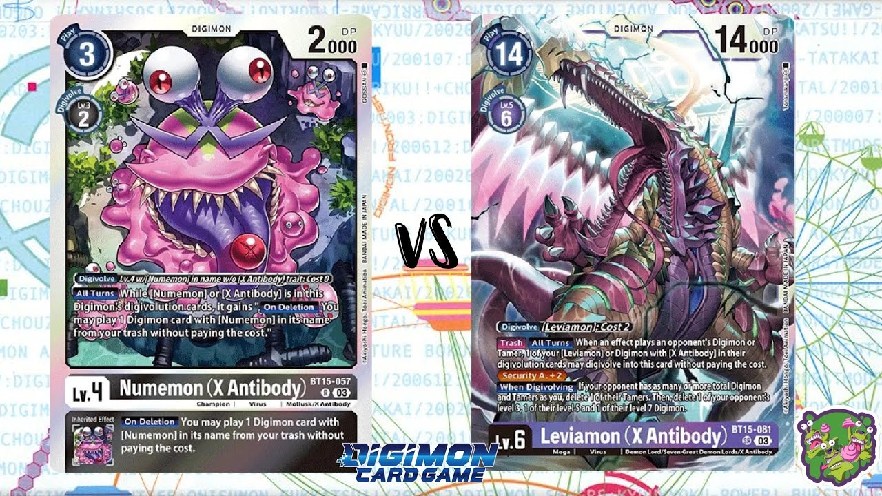 DIGIMON TCG: Local match Numemon X (Black) vs Leviamon X (Purple) | THE BIG BOX