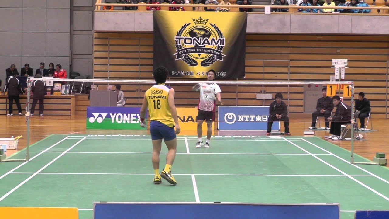 Badminton 桃田賢斗 NTT東 vs 佐々木翔 ﾄﾅﾐ運 2012.12.16