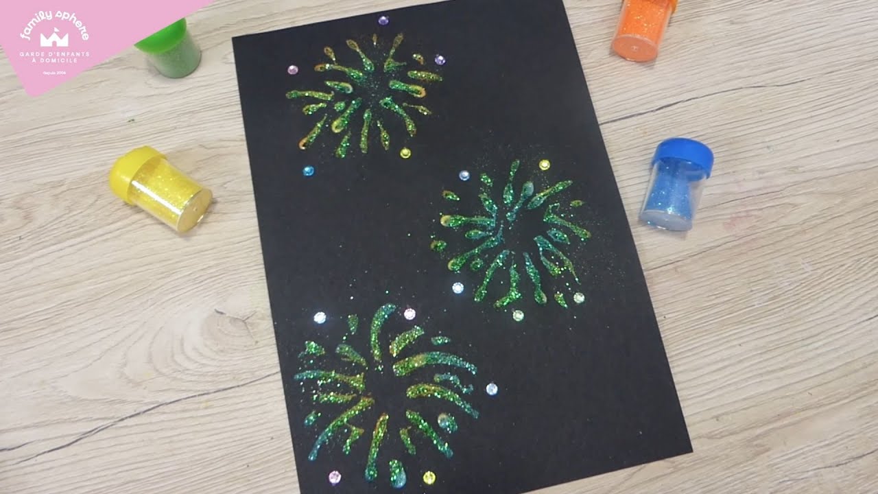 Activité à réaliser avec les enfants - Le feu d'artifice de Manzabull' 🎆