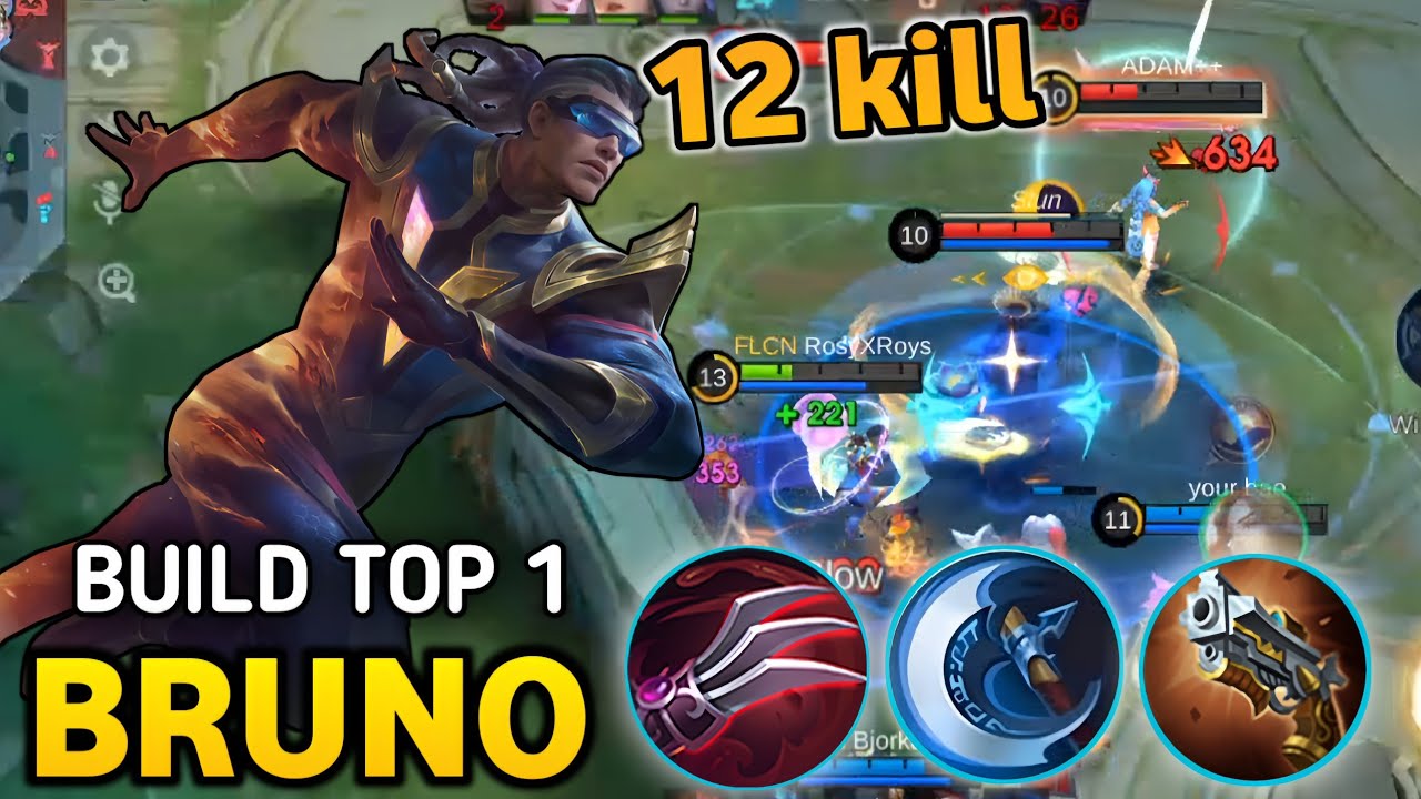 BRUNO COUNTER WAN WAN AUTO CARRY TIM ITEM CRITICAL ~ MLBB