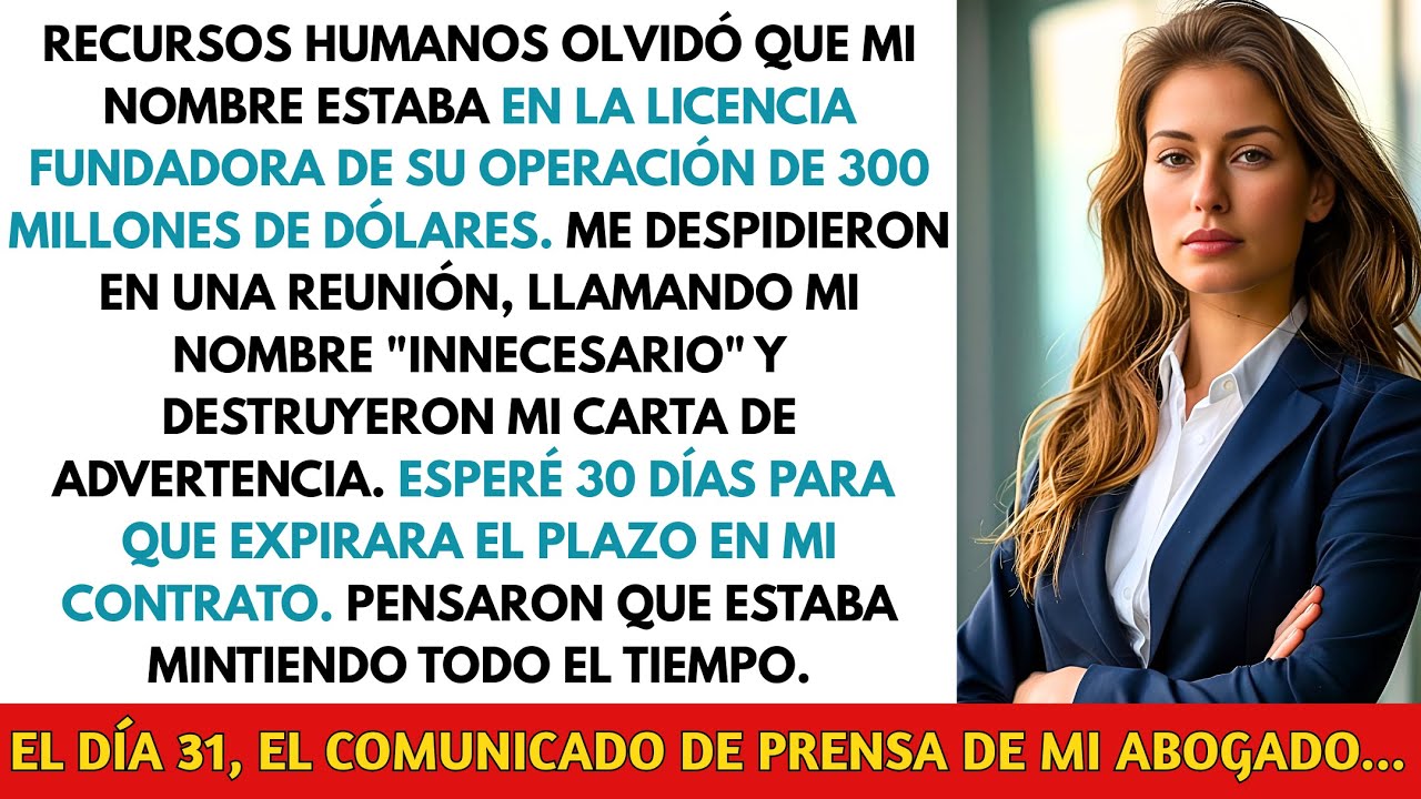 RRHH Olvidó Que Mi Nombre Estaba en la Licencia Fundadora de Su Operación de $300M. La Revoqué.