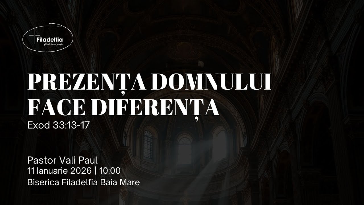 PREZENTA DOMNULUI FACE DIFERENTA! // VALI PAUL // BISERICA FILADELFIA LIVE