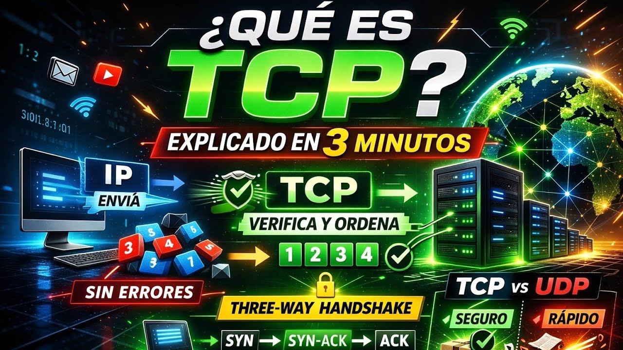 ¿Que es TCP? Explicado en 3 minutos o menos| Todo Sobre Redes #1 