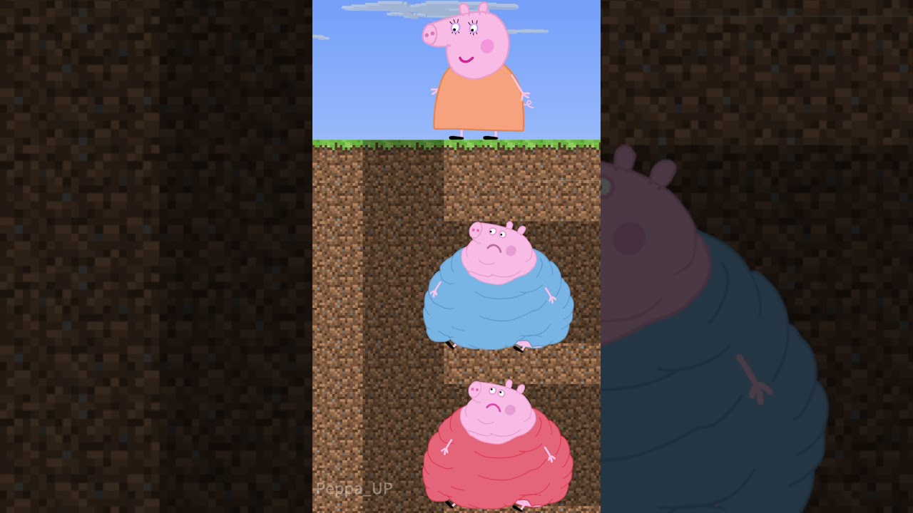 George vs Peppa &mdash; Who Can Escape the Pit? #peppapig #peppa #minecraft