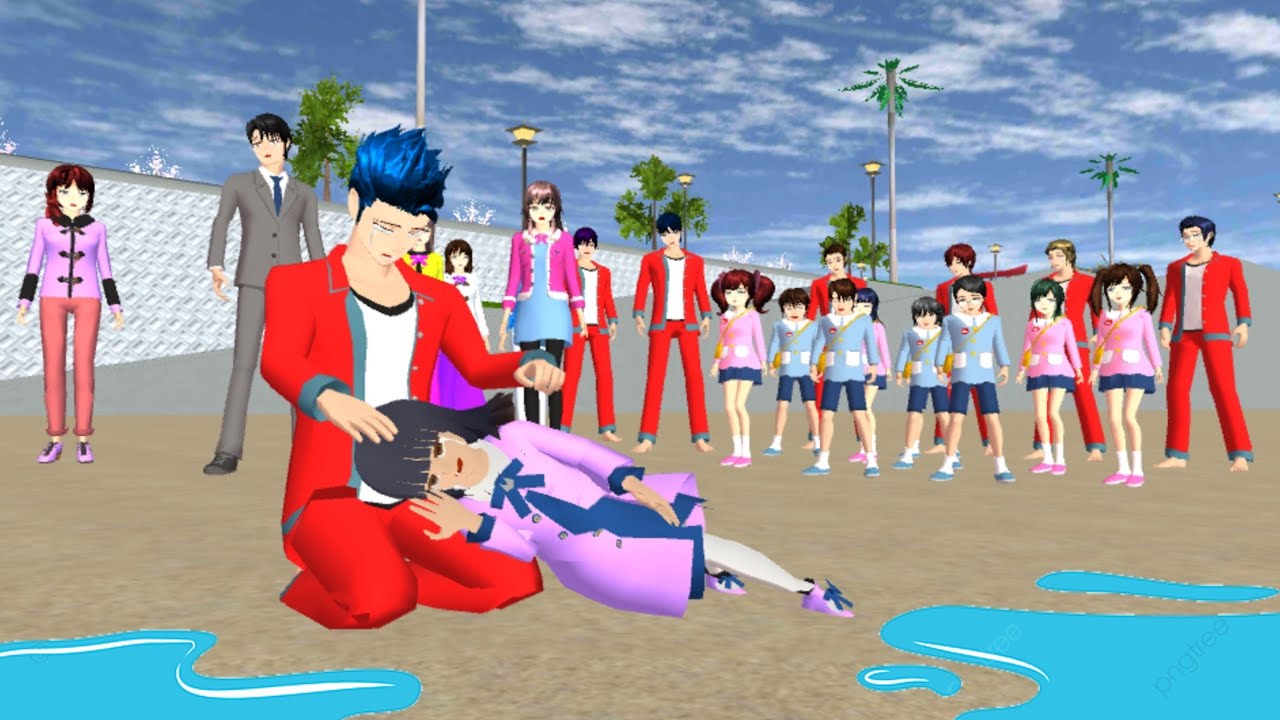 ANGEL MENANGIS DI PANGKUAN PAPA || VLOG KING HAPPY FAMILY || SAKURA SCHOOL SIMULATOR