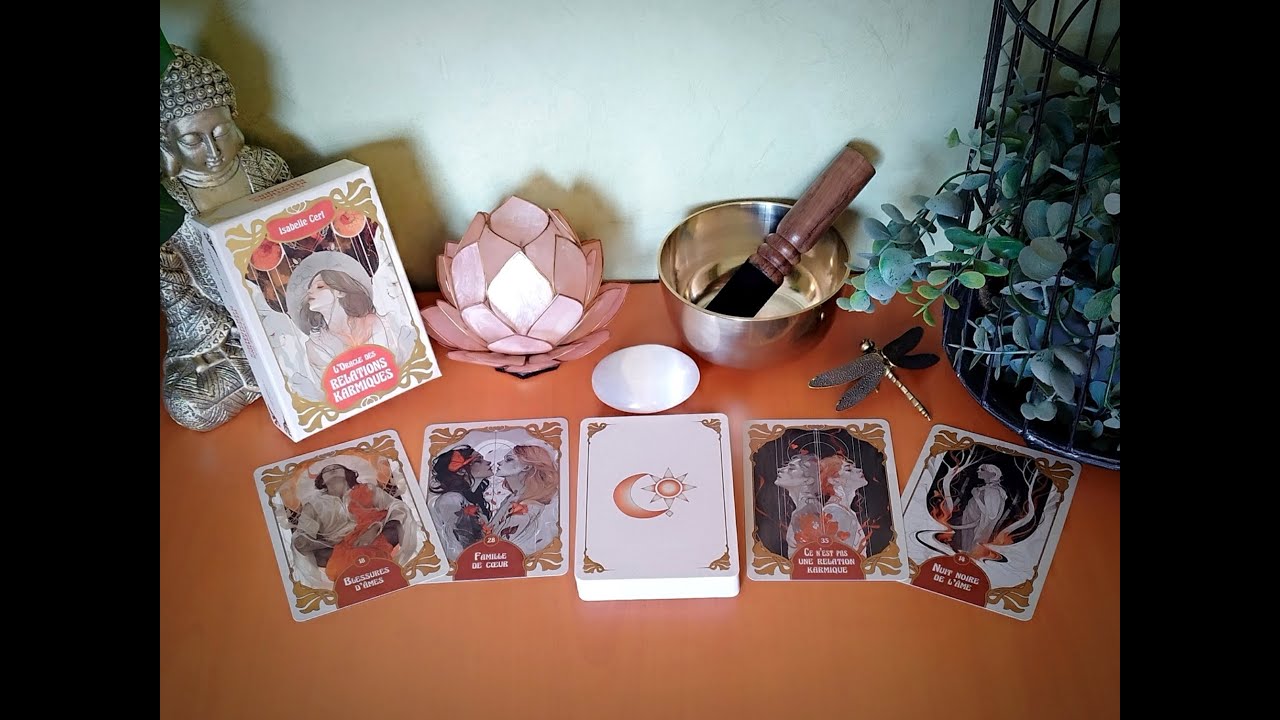 ♾️💫 L'Oracle des Relations Karmiques d'Isabelle Cerf illustré par Virginie DR 