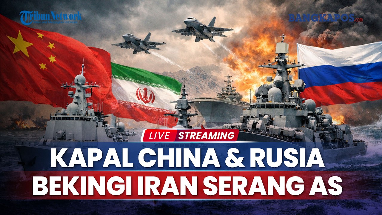 50 Jet Tempur AS Kepung Iran, Kapal Perang China & Rusia Dikerahkan ke Teheran