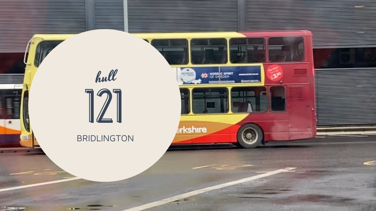 Full route 121 Hull to Bridlington East Yorkshire buses