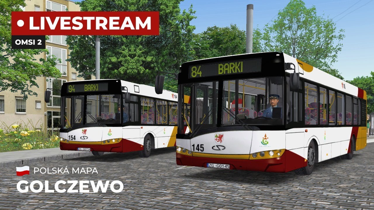 OMSI 2 [CZ] ŽIVĚ: Dnes Polsko ▪ Mapa GOLCZEWO!