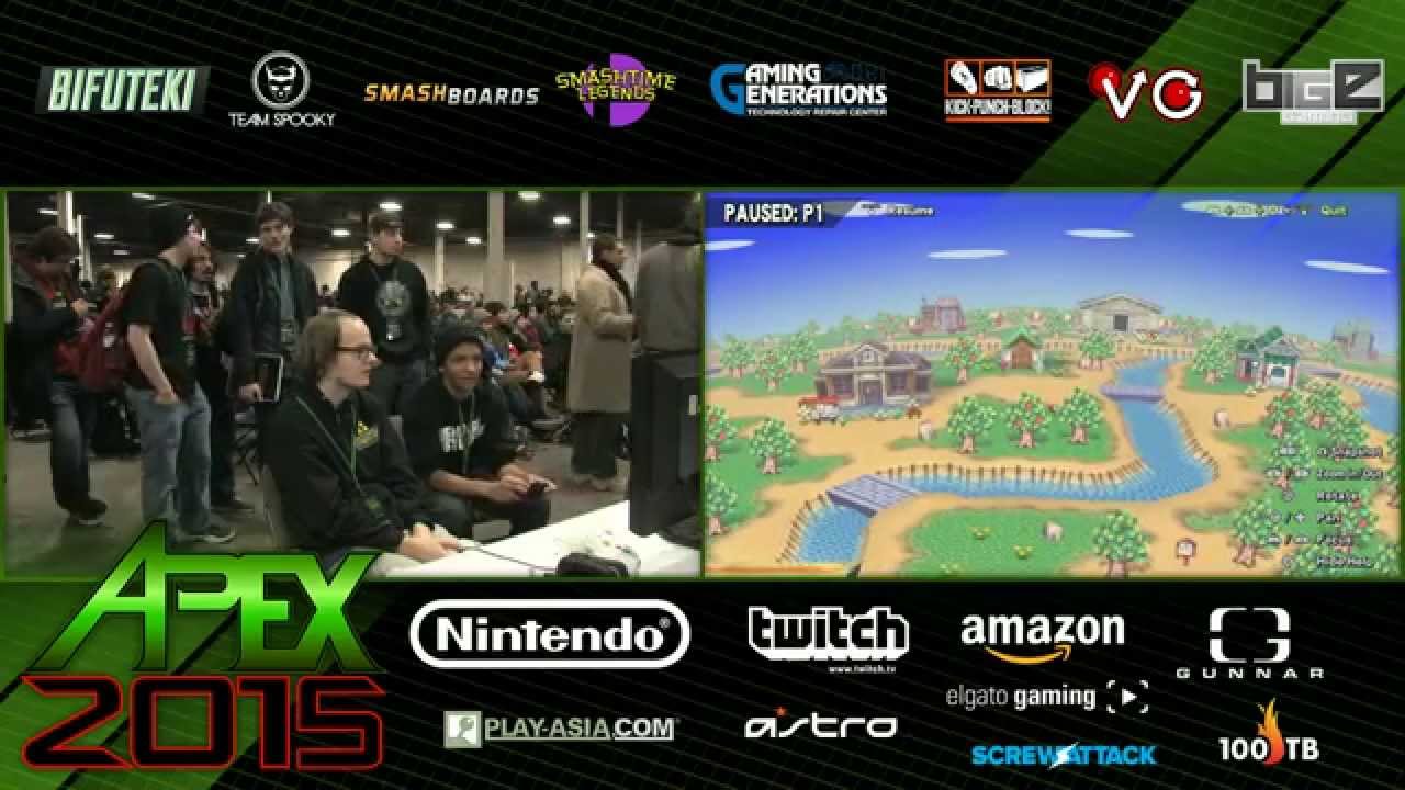 Apex 2015 - SSB4 - SS Mr. E (Marth) vs MVG Mew2King (Diddy Kong)