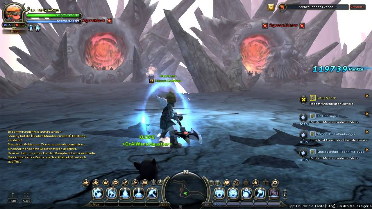 Dragon Nest EU - Cerberus Nest Hell Solo Lv40 Mercenary  (Horizon)