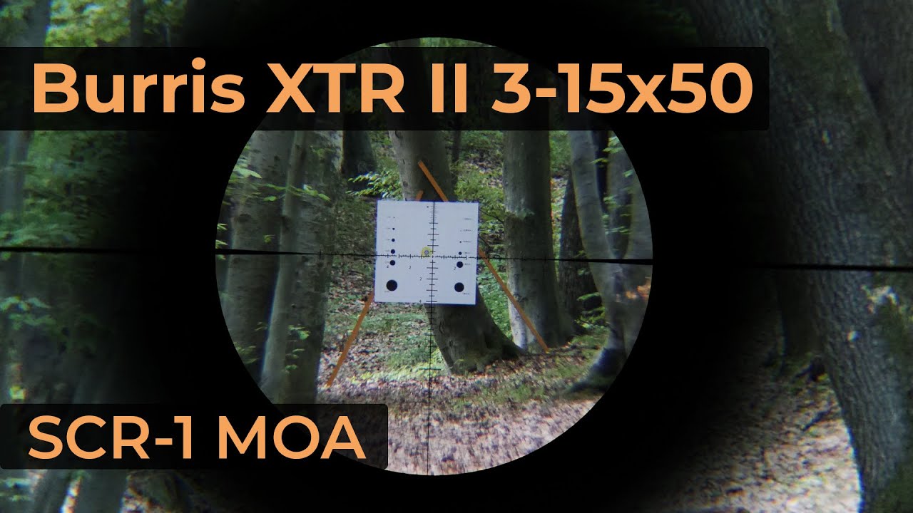 Burris XTR II 3-15x50 Reticle SCR-1 MOA | Optics Trade Reticle Subtensions