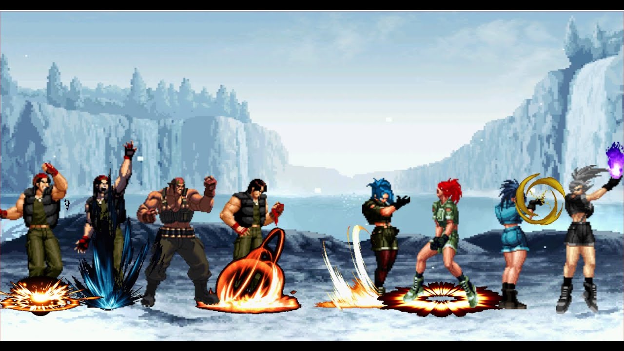 [KOF MUGEN] SUPER RALF TEAM VS SUPER LEONA TEAM || EPIC BATTLE