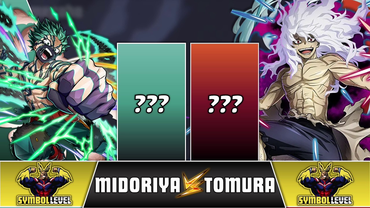 DEKU vs TOMURA POWER LEVELS 🔥 (OVER THE YEARS)