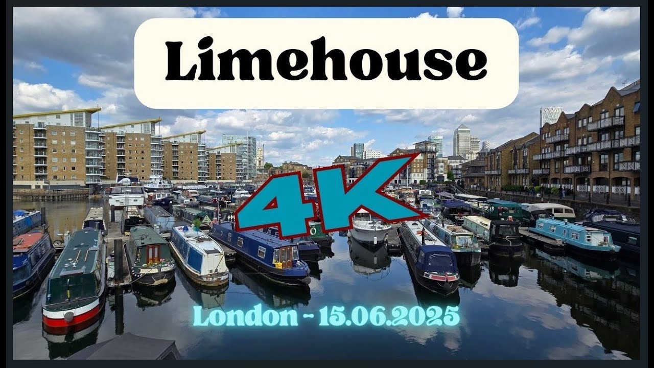 Walking Through Limehouse – London's Hidden Gem - 4K - 15.06.2025
