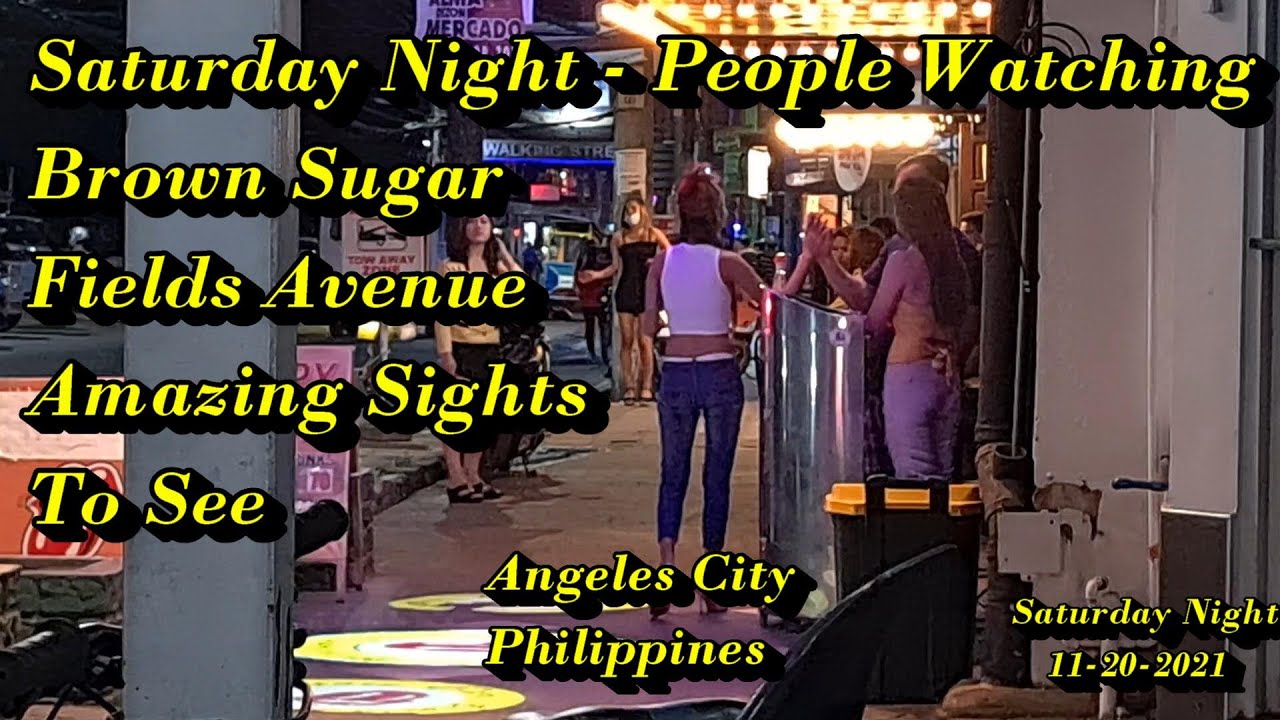 SATURDAY NIGHT PEOPLE WATCHING AT BROWN SUGAR - FIELDS AVENUE  : ANGELES CITY PHILIPPINES