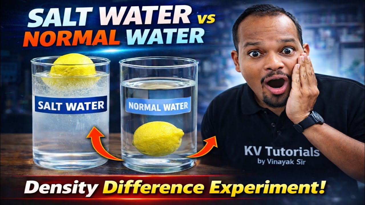 Salt Water Vs Normal Water | देखो नमक का कमाल | Density Difference Experiment #science #density 