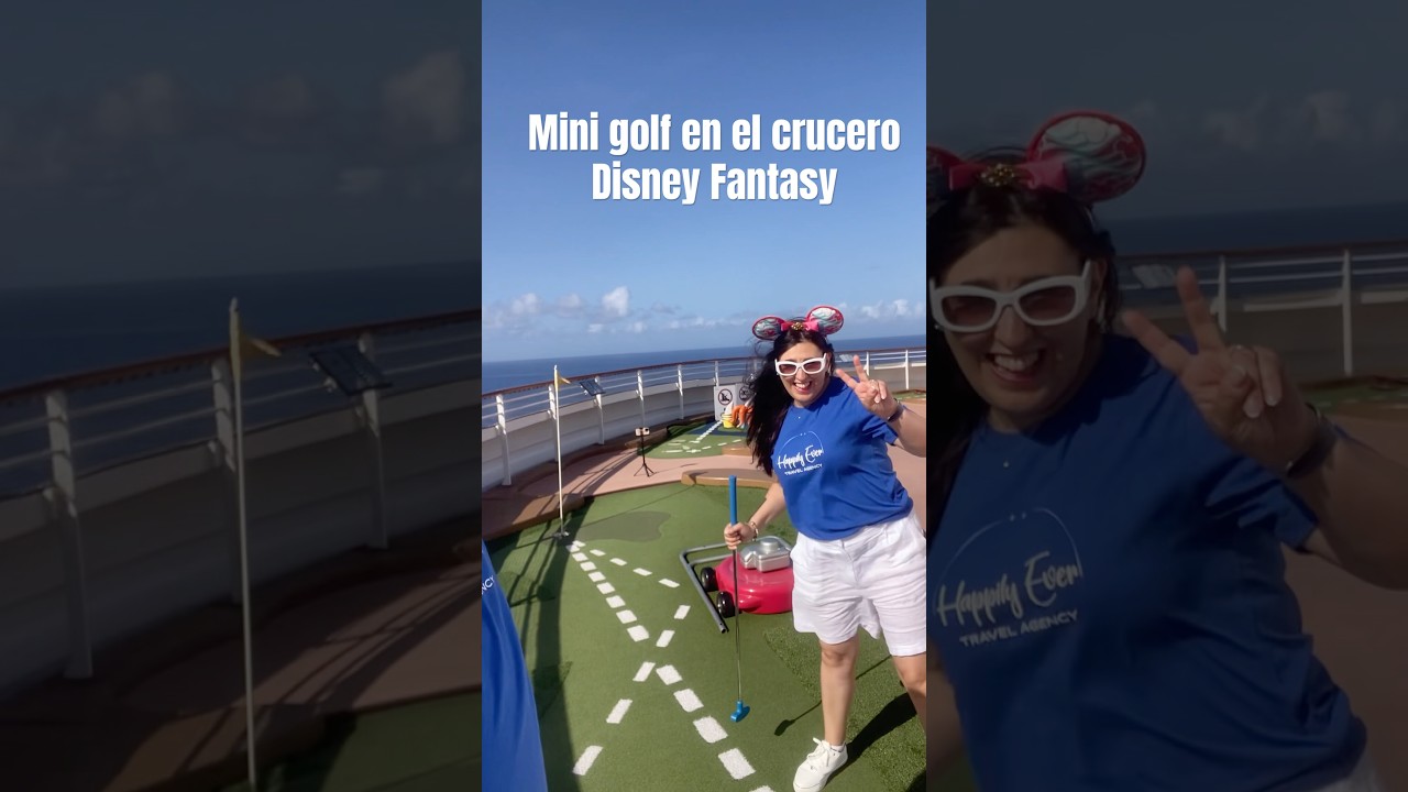 ⛳️MINI GOLF en el DISNEY FANTASY 