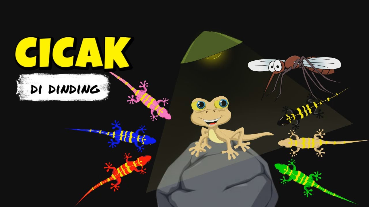 Cicak di dinding dan kepala pundak lutut kaki