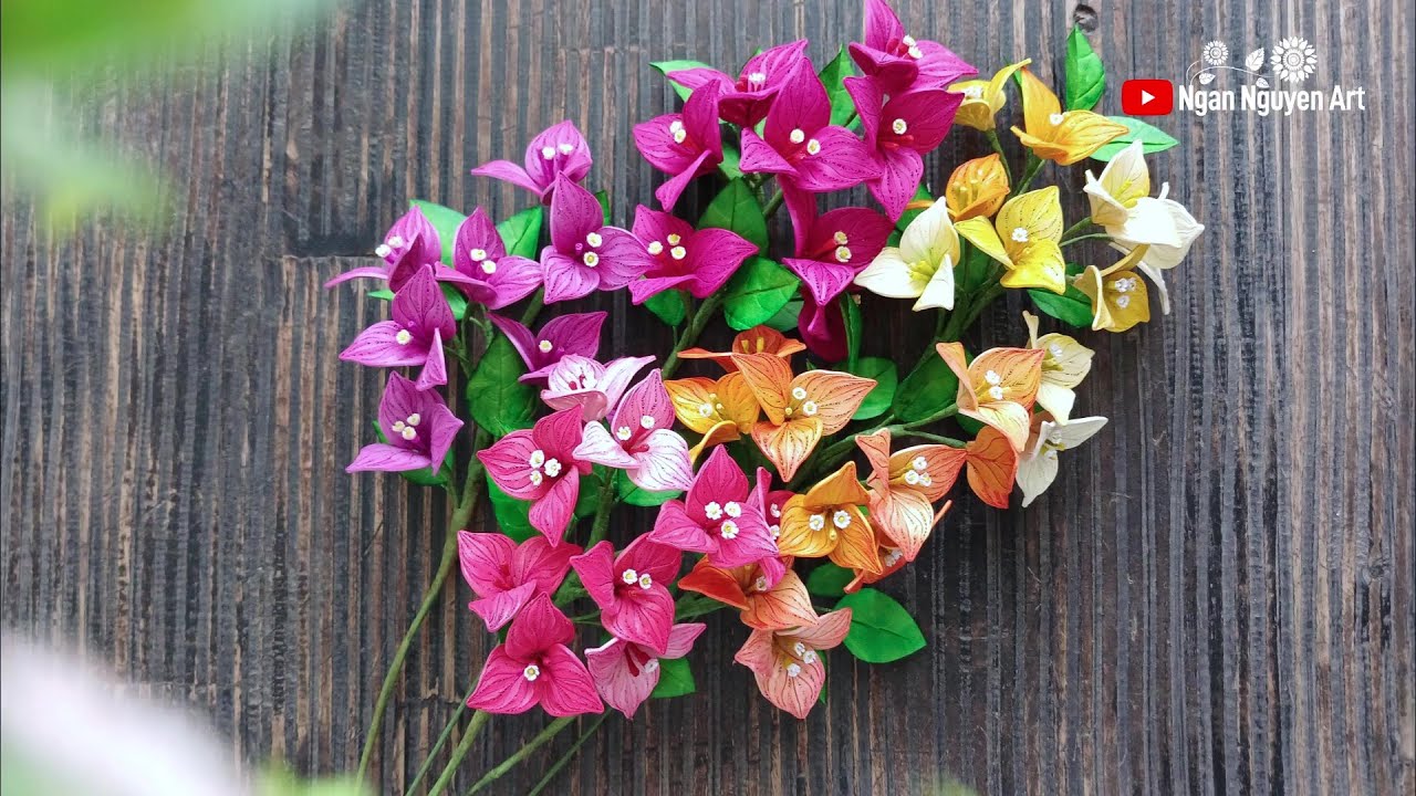 Quilling Paperflower | Bougainvillea 💛 | DIY