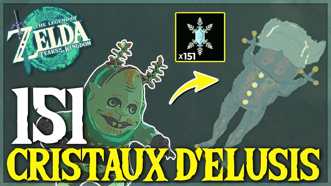 Obtenir RAPIDEMENT les 147 CRISTAUX d'ELUSIS (+Emplacements de Koltin & Cerisiers) - TUTO ZELDA TOTK