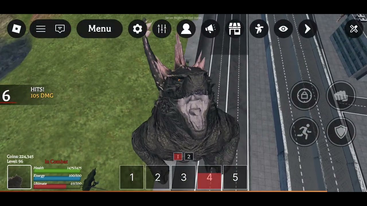 Evolved Godzilla gameplay part 2 {I almost got a kill streak}
