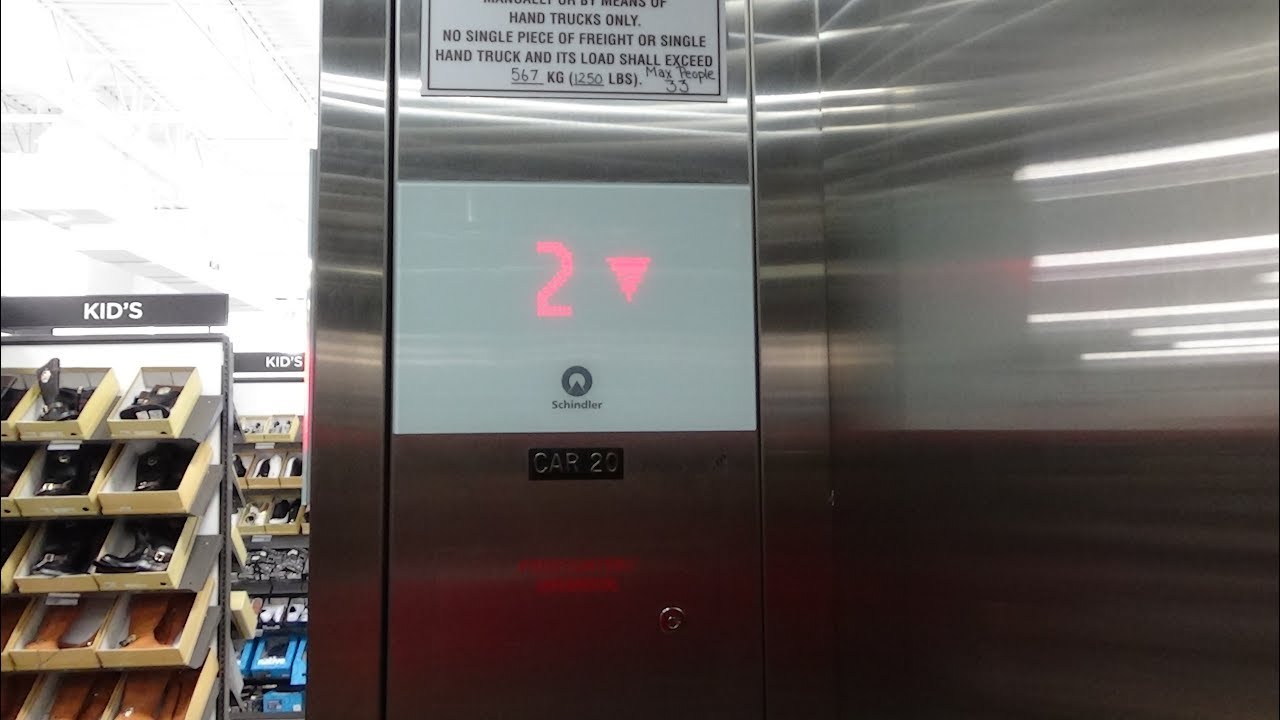AWESOME Schindler 5500 Elevator at Saks Off Fifth, The Block Northway, Ross Township, PA