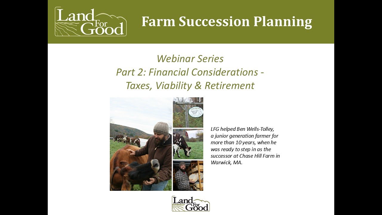 LFG Farm Succession Planning webinar series, part 2 Financial Considerations (2026)